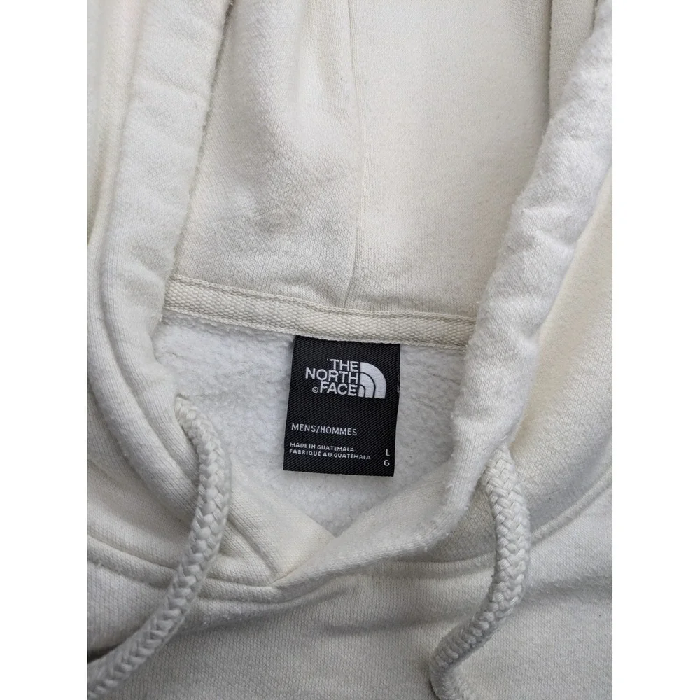 The‎ North Face Hoodie Mens Large White Earth Logo Pullover Sweatshirt Outdoor